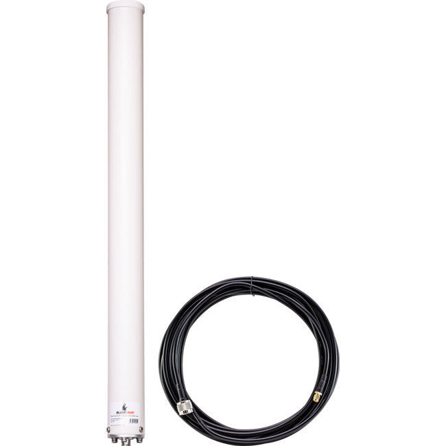 ANT-BH-OM-204-10 OMNI HIGH GAIN 698-2700 6DBI BLACKHAWK ANTENNA & 10M CABLE