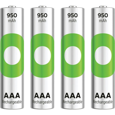 GP4AAA1000 RECYKO 950MAH AAA 4PK RECHARGEABLE BATTERIES GP GP 100AAAHCB-C4