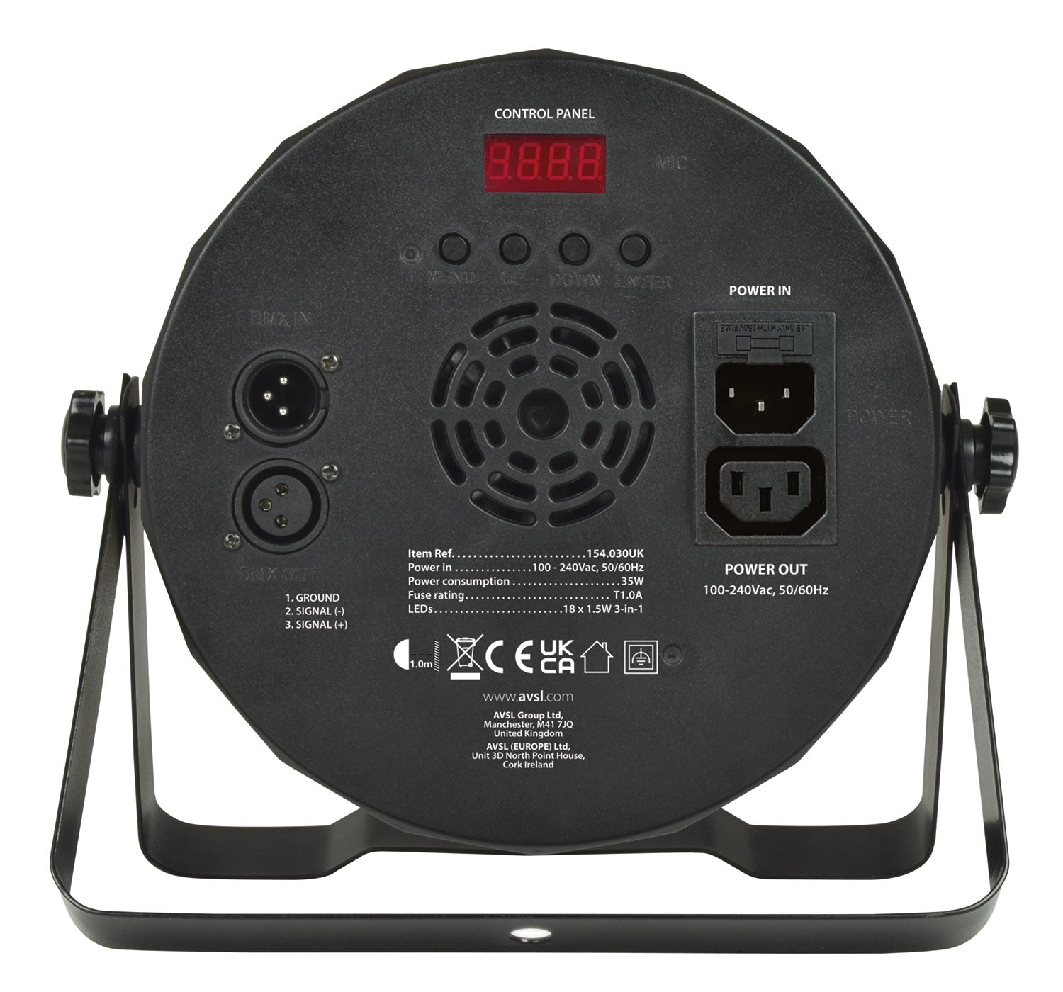 CR Lite High Power LED Light RGB 18 3-in-1 Tri Color Slim Par Can DJ Wedding with Fade Strobe Auto Sound DMX Control