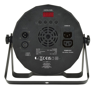 CR Lite High Power LED Light RGB 18 3-in-1 Tri Color Slim Par Can DJ Wedding with Fade Strobe Auto Sound DMX Control