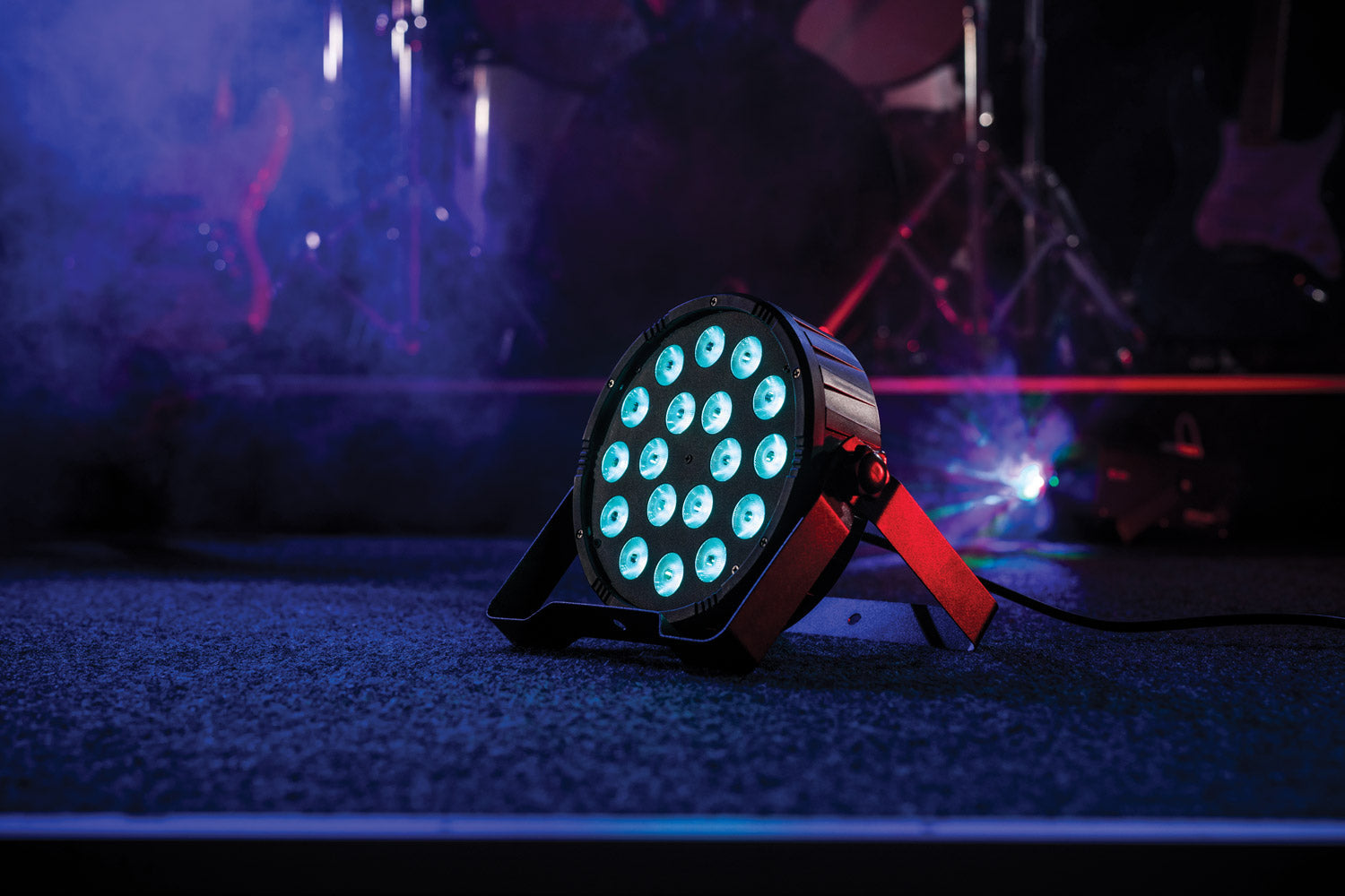 CR Lite High Power LED Light RGB 18 3-in-1 Tri Color Slim Par Can DJ Wedding with Fade Strobe Auto Sound DMX Control