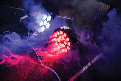 CR Lite High Power LED Light RGB 18 3-in-1 Tri Color Slim Par Can DJ Wedding with Fade Strobe Auto Sound DMX Control