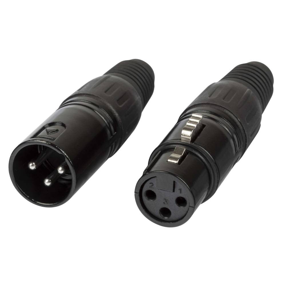 5 Pair 3-Pin Male Female XLR Audio Cable Connector Plug Jack Microphone Adapter