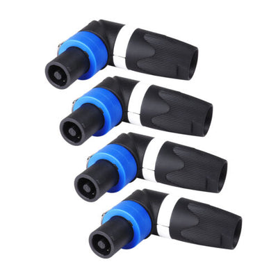 Speakon Jack Speaker Lead Cable 2 Or 4 Pole Connector or Right Angle Orange or Blue