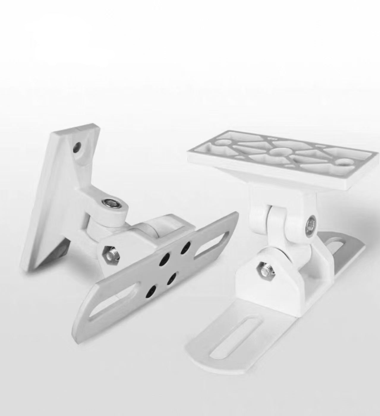 Monitor Speaker wall bracket mount Pivot Tilt White Black