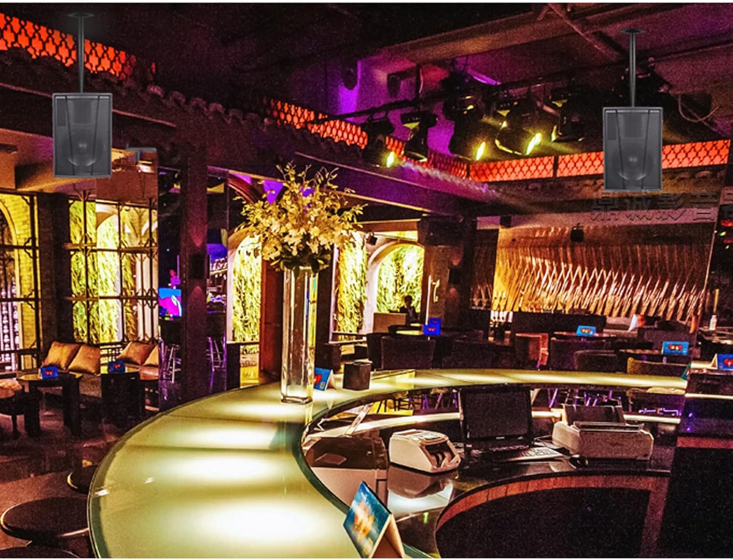 LCD TV Speaker Projector Ceiling Mast Mount Pivot Tilt Extendable Bracket 50Kg