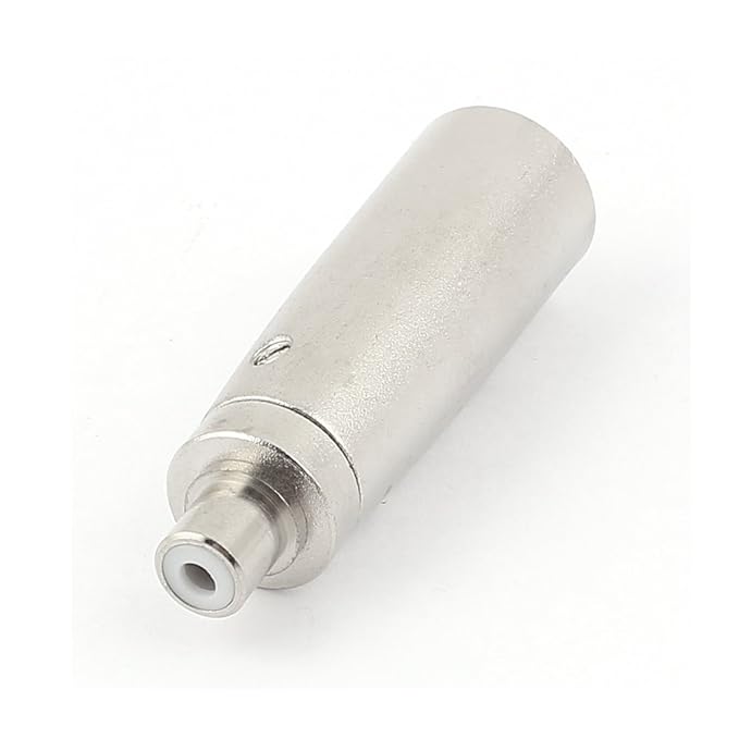 XLR Male to RCA Female Adapter Connector 3 Pin XLR Audio Cable Converter & Lock