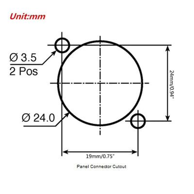 5 Pin XLR Metal Panel Mount Socket Choose Male Or Female Black