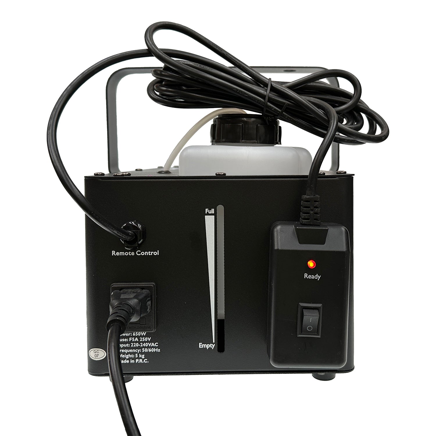 Snow Machine Strom II Set Artificial Snow Effect Machine Integrated LED Wash Light Wired Control + 5L Snow Liquid