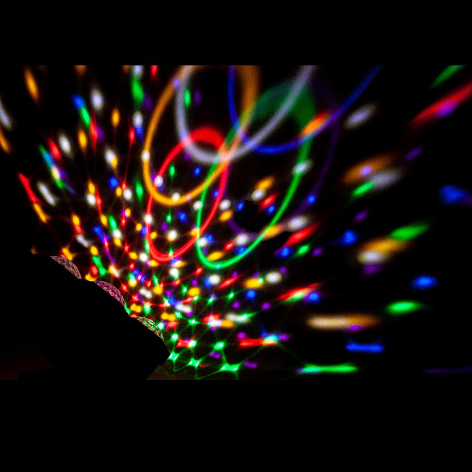 CR Lite 6-way LED Light Crystal Running Ball for Home Party Light Effect Sound Mode