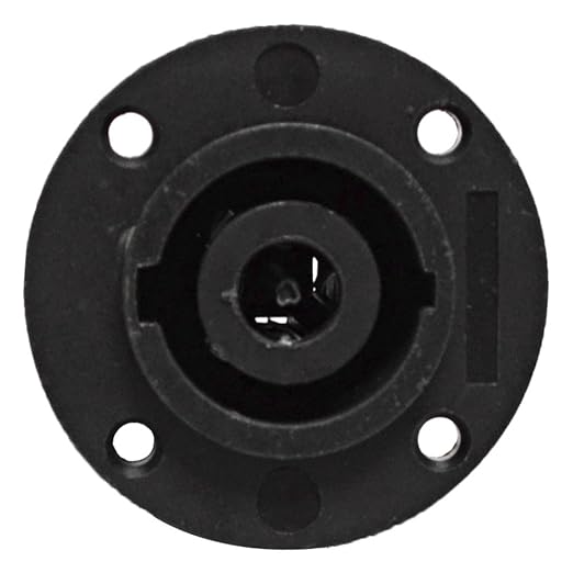2x 4-Pole or 2x 8-pole Female Panel Chassis Mount Round Pro Speakon Connector Head Socket