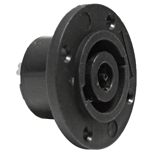 2x 4-Pole or 2x 8-pole Female Panel Chassis Mount Round Pro Speakon Connector Head Socket