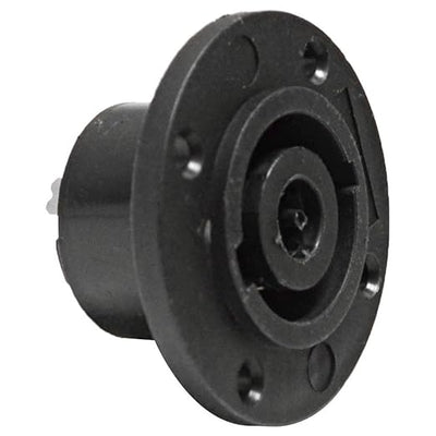 2x 4-Pole or 2x 8-pole Female Panel Chassis Mount Round Pro Speakon Connector Head Socket