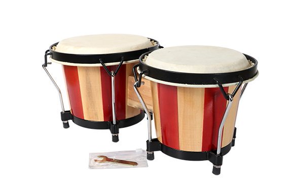Bongo Drums Natural Hide & Timber Tuneable Double 6.5 & 7.5 Inch