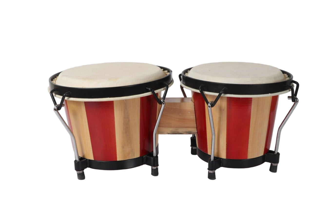 Bongo Drums Natural Hide & Timber Tuneable Double 6.5 & 7.5 Inch