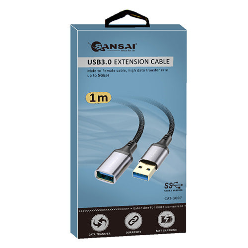 Sansai USB3.0 Extension Cable 1.0M – Male to Female CAT-3007