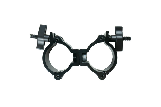 Event Lighting CLAMPDP50L - Aluminium Double Swivel Pipe Clamp (Suits 46-51mm) - Silver
