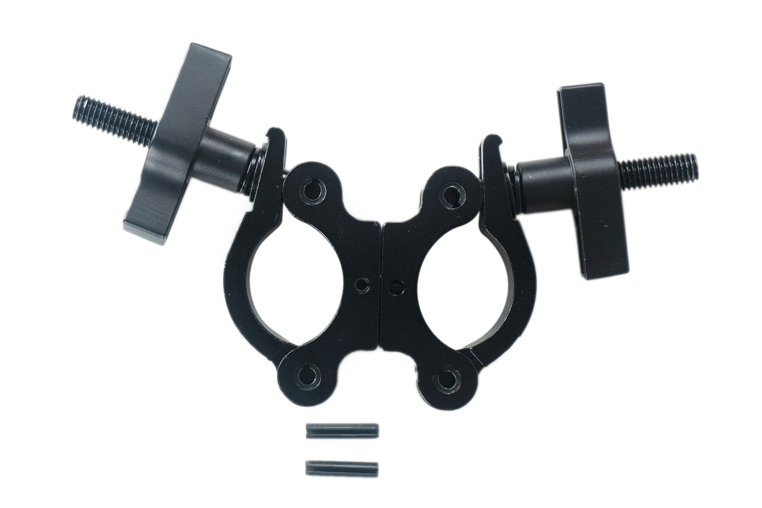 Event Lighting CLAMPDP50 - Aluminium Double Swivel Pipe Clamp (Suits 38-51mm) - Black