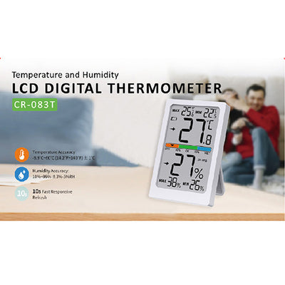 LCD Digital Thermometer and Humidity Monitor SANSAI CR-083T