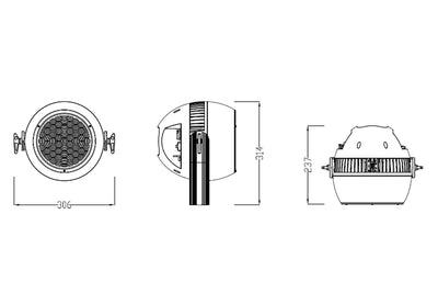 CYCLOPS2 - Outdoor 300W Warm White + 80 x 20W RGBA Wash