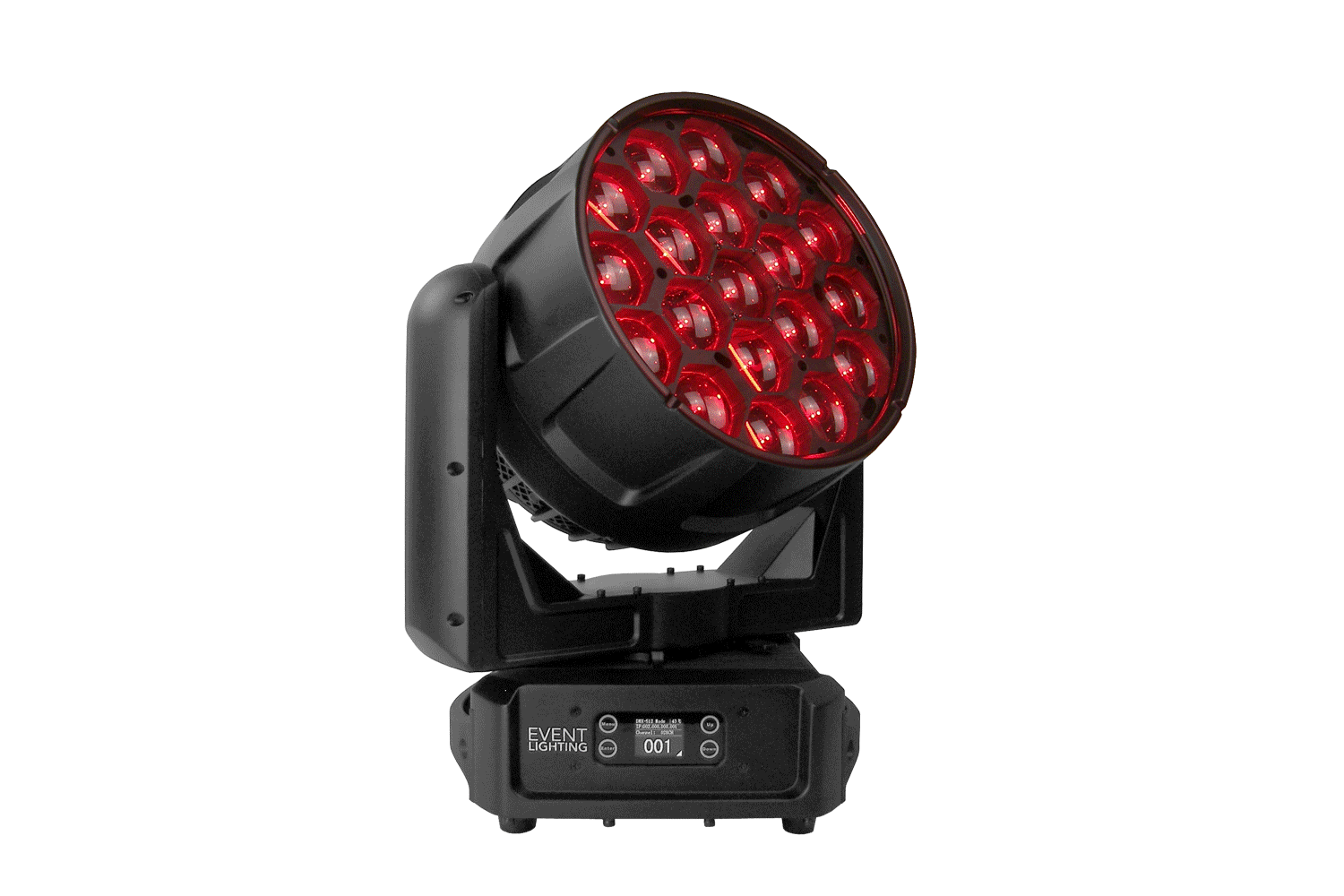 Event Lighting DELUGEM19X60WFX - IP65 Moving Head Zoom Wash with 19 x 60W RGBW + 76 x 0.5W RGB LEDs