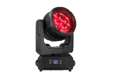 Event Lighting DELUGEM7X60WFX - IP65 Moving Head Zoom Wash with 7 x 60W RGBW + 28 x 0.5W RGB LEDs