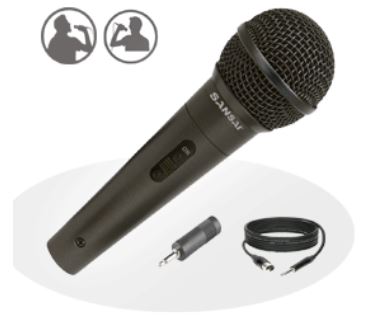 Dynamic Microphone Mic + Free Cable + Adapter Karaoke Recording Studio DJ
