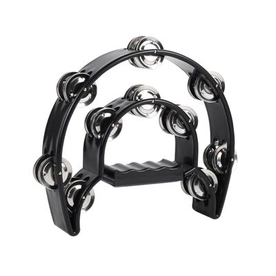 Large Tambourine 40 Bell Double Moon Black Or White Heavy Duty