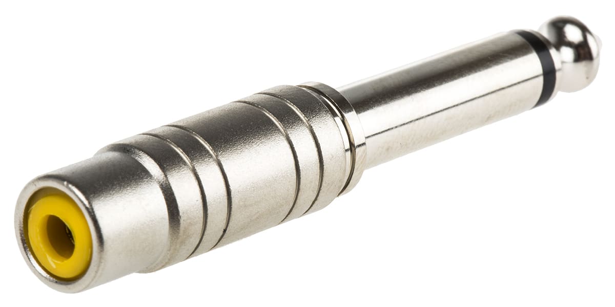 RCA(F) to 1/4" TS(M) Adapter Guitar jack 6.35mm to RCA Female Socket