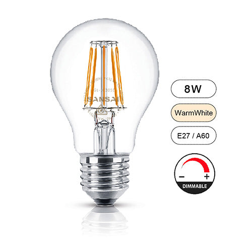 Sansai Dimmable 8W LED E27 BULB