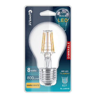 Sansai Dimmable 8W LED E27 BULB GL-LA611E