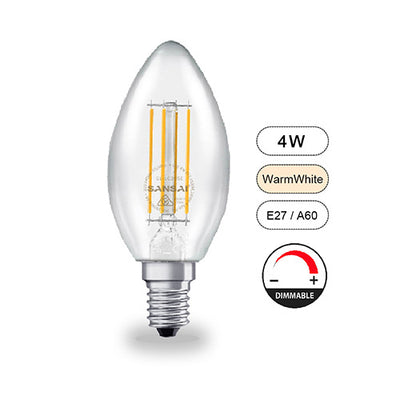 Sansai Dimmable 4W LED E14 BULB GL-LC307E