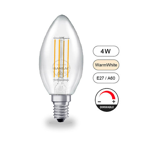 Sansai Dimmable 4W LED E14 BULB GL-LC307E