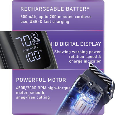 Sansai Professional Cordless Beard Trimmer HC-6605S