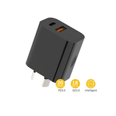 20W USB-A & USB-C wall charger SANSAI HW-311B