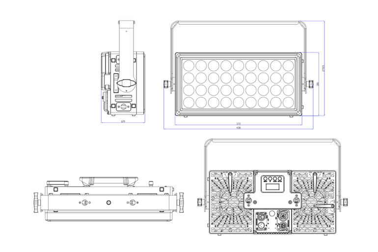 HYBRICK-WASH - IP65 Wash Fixture with Electronic Frost and Interlocking Housing