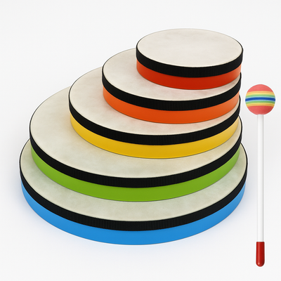 Hand Frame Drum 3 Sizes + lollipop Beater 10 inch 12 inch or 14 inch