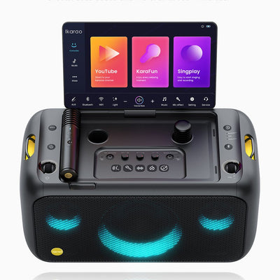 Ikarao Break X1 Portable 800W Karaoke Machine with 13.3” Lyrics Display