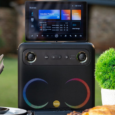 Ikarao Break X2 Portable 600W Karaoke Speakers with 10” TouchScreen Display