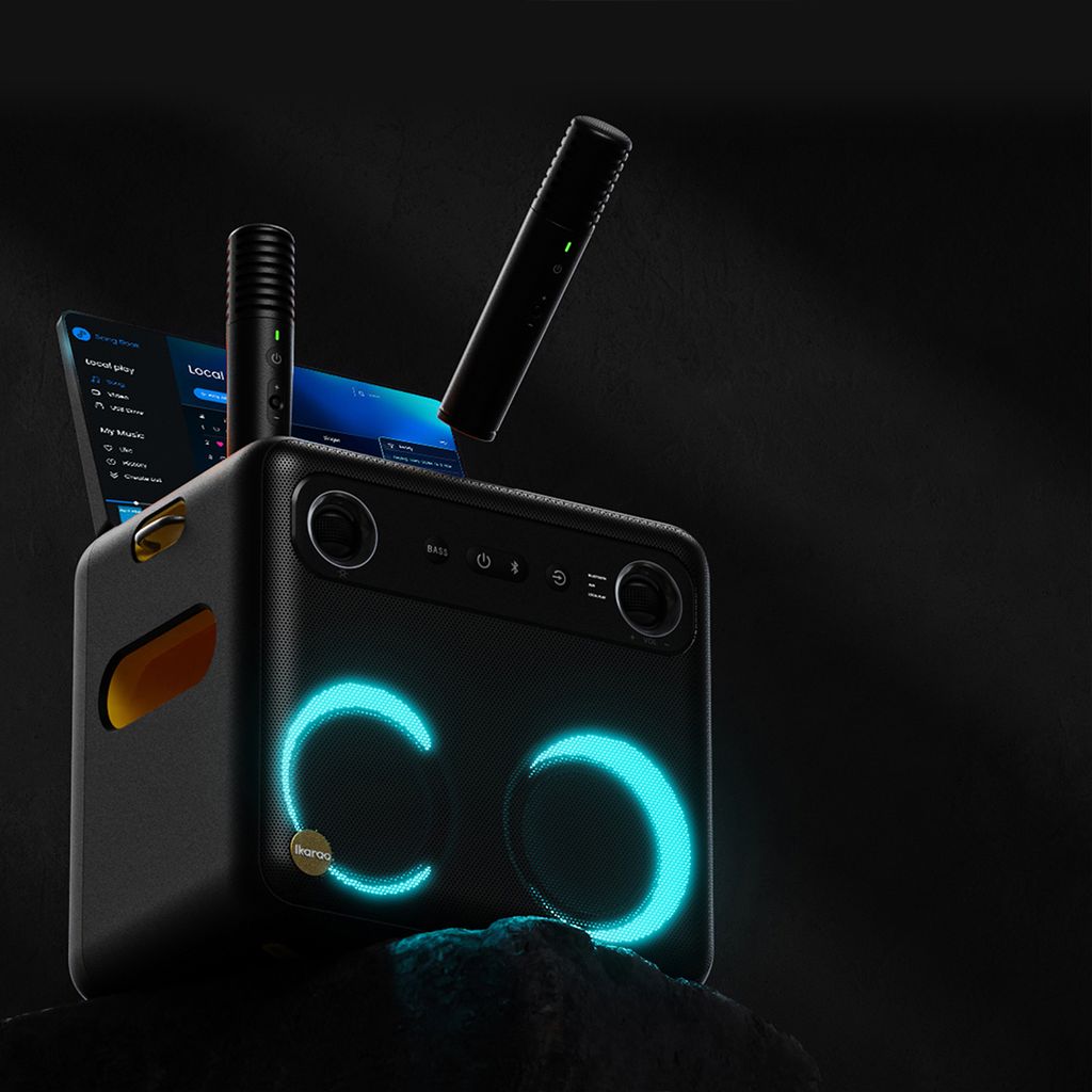 Ikarao Break X2 Portable 600W Karaoke Speakers with 10” TouchScreen Display