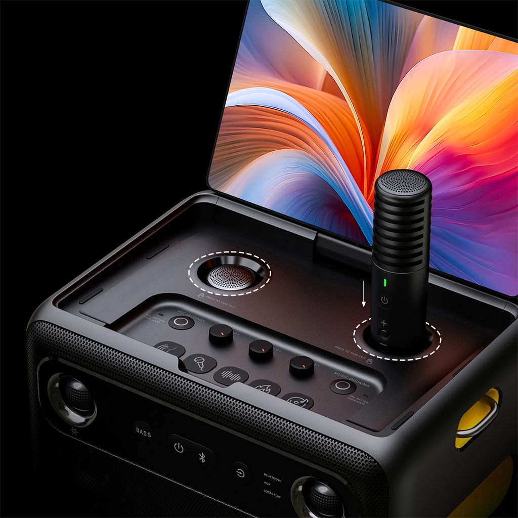 Ikarao Break X2 Portable 600W Karaoke Speakers with 10” TouchScreen Display