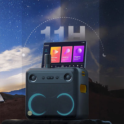 Ikarao Break X2 Portable 600W Karaoke Speakers with 10” TouchScreen Display