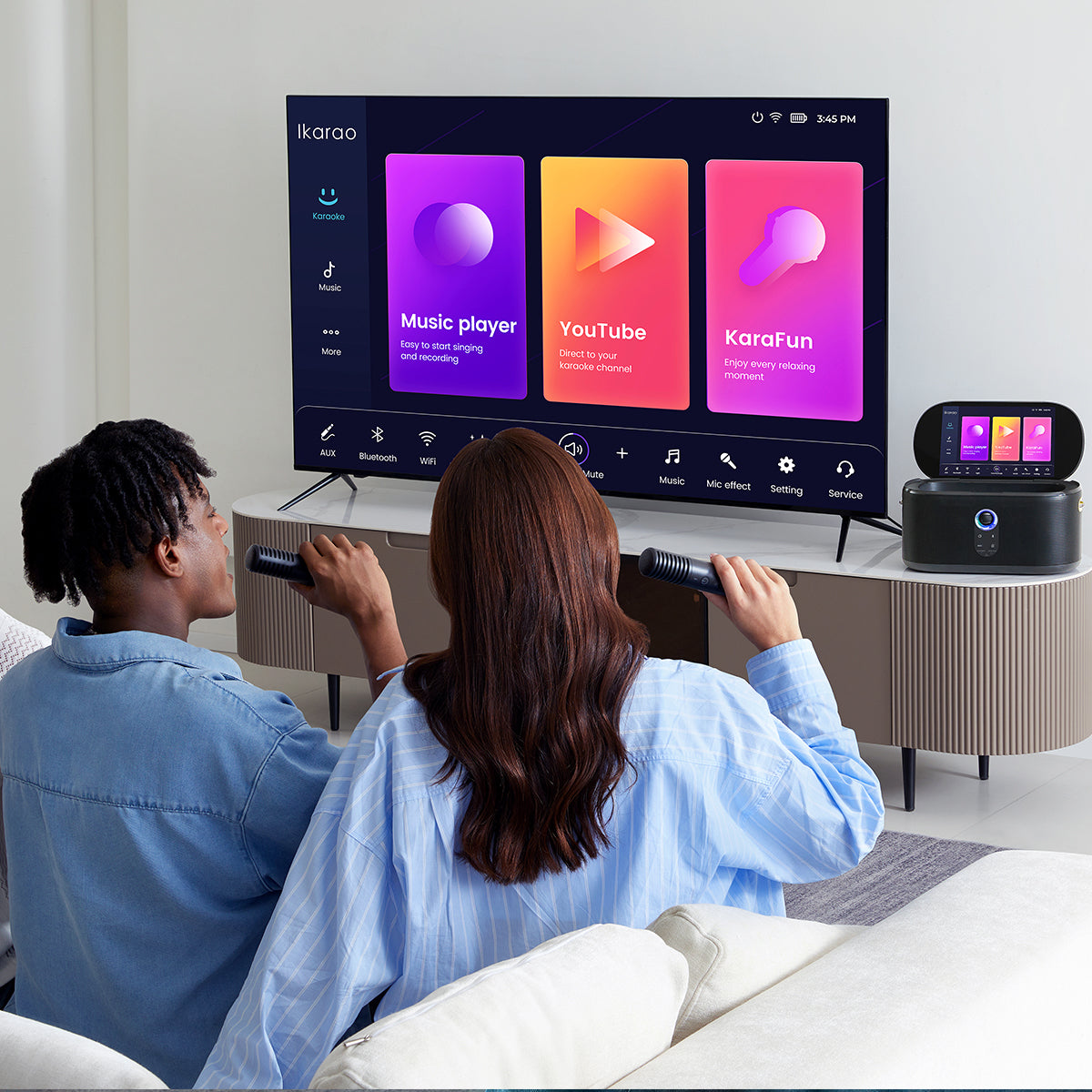 Ikarao Shell S1 Portable 300W Karaoke Machine 10” Lyrics Display