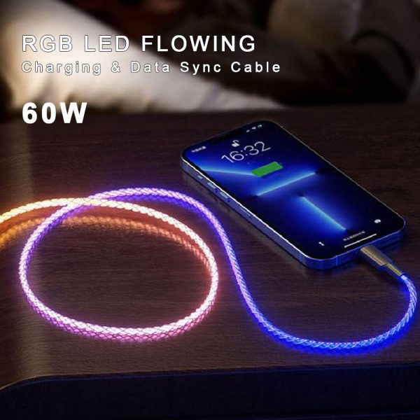Sansai Light-up RGB USB-C to USB C Cable IPH-0928C