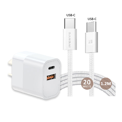 USB-C to USB-C Charger Kit SANSAI IPH-0933CC