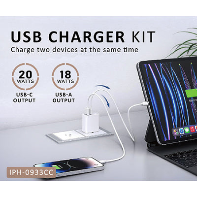 USB-C to USB-C Charger Kit SANSAI IPH-0933CC