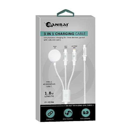 Sansai 3-in-1 Charging Cable IPH-0938M