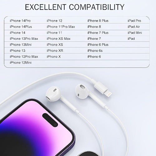 Wired Lightning Earphones SANSAI IPH-2201