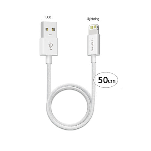 Lightning to USB Cable 50cm SANSAI IPH-C502