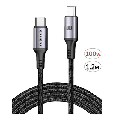 100W USB-C to USB-C Cable SANSAI IPH-C802